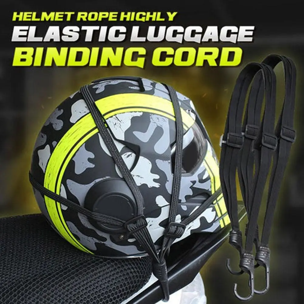 

Motorcycle Beef Tendon Rubber Band Binding With Highly Elastic Gears Fixed Rope Retractable Helmet Luggage Elastic Rope Strap