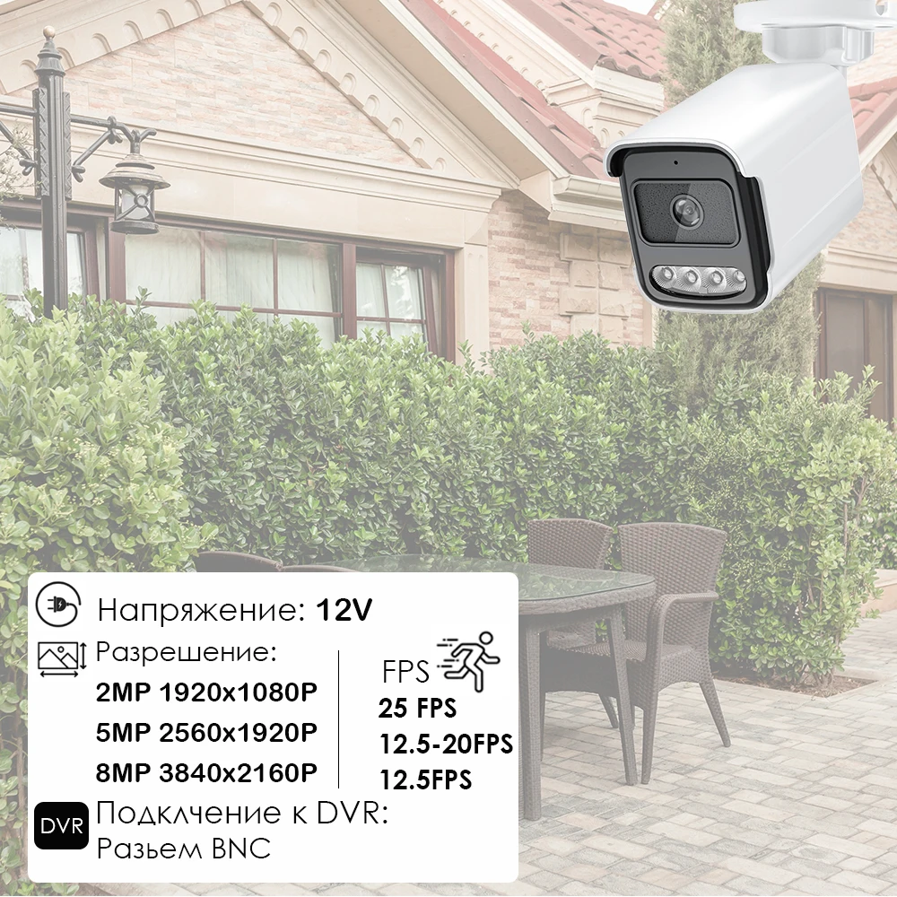 Инфракрасная камера ночного видения CCTV AHD 1080P 5-мегапиксельная HD 4-рядная