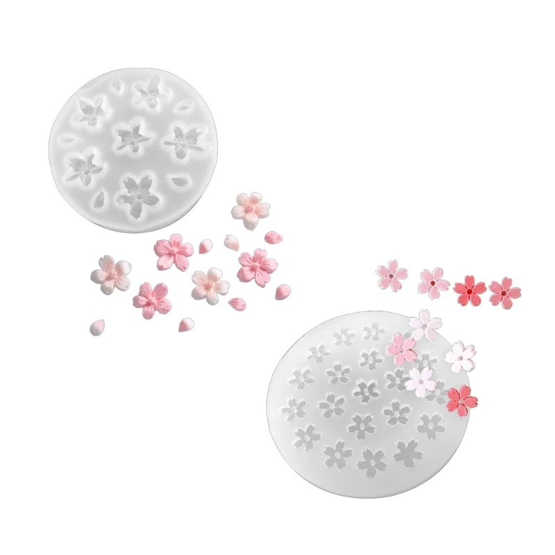 

Flower Silicone Molds Jewelry Making Tools Cherry Blossom Casting Mold for DIY Craft Keychain Necklace Earrings Project