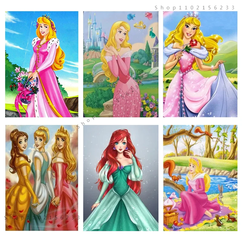 Алмазная живопись 5D сделай сам персонажи диснеевских принцесс искусство