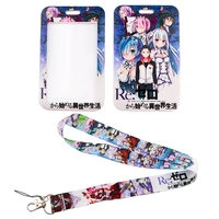 lx1063 japanese anime manga lanyard for usb keychain bank id card holder pendant badge holder cord lasso cosplay phone strap
