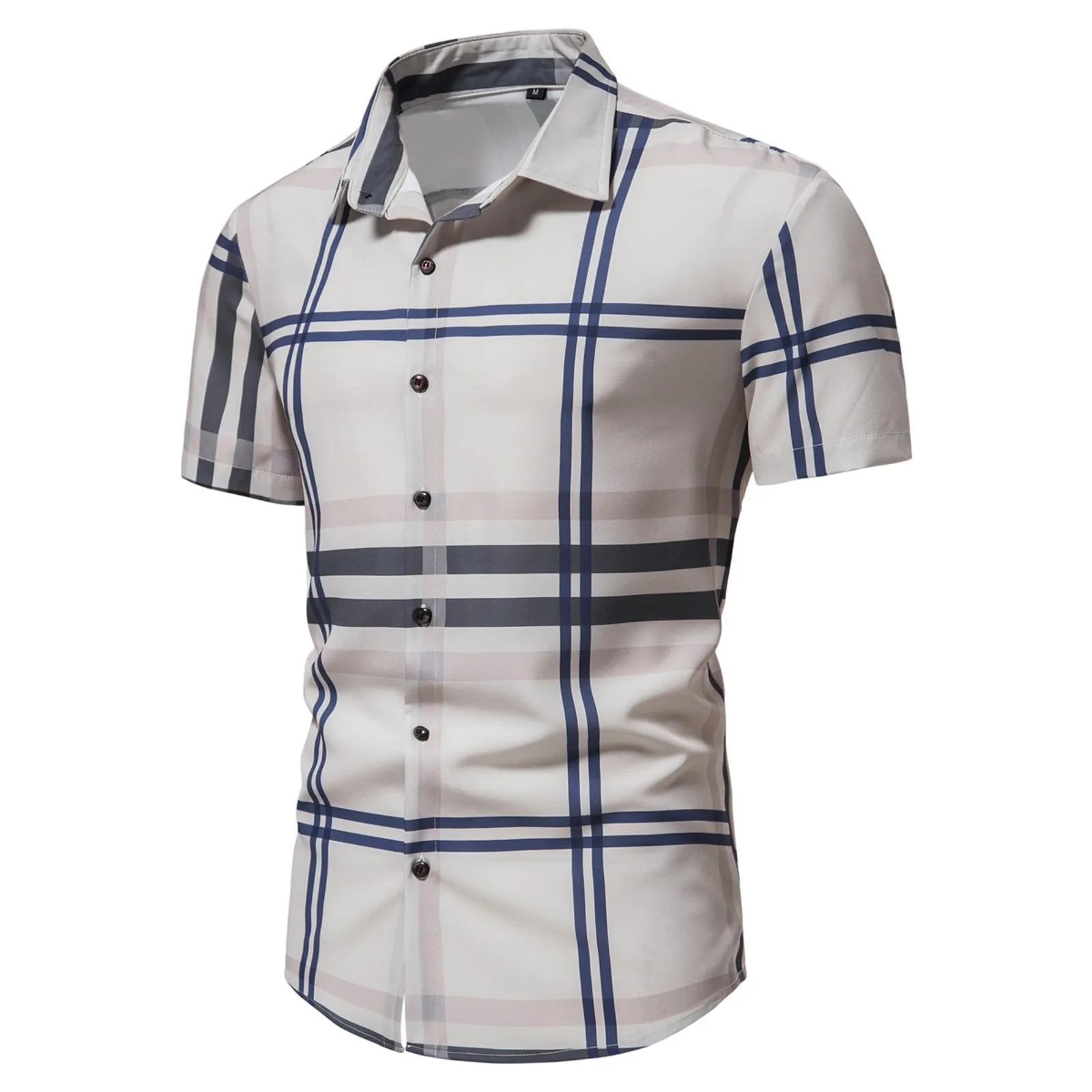 

Men Spring Summer Tops Shirt Casual Sports Beach Shirt Cotton Blend Print Short Sleeve Fashion Long Sleeve Undershirts for Men