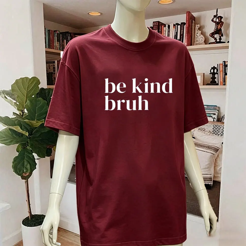 Фото Футболка Be Kind Bruh T-Shirt Harmony Day - 21st March Orange Harmony Day Tops Men Everyone Belongs School T-Shirt Kindness Tees №2