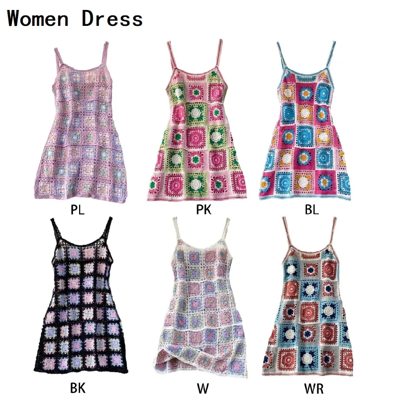 

Women Dark Gothic Sleeveless Suspender Mini Flowy Dress Harajuku Metal Eyelet Buckle Strap Lace Trim A-Line Clubwear