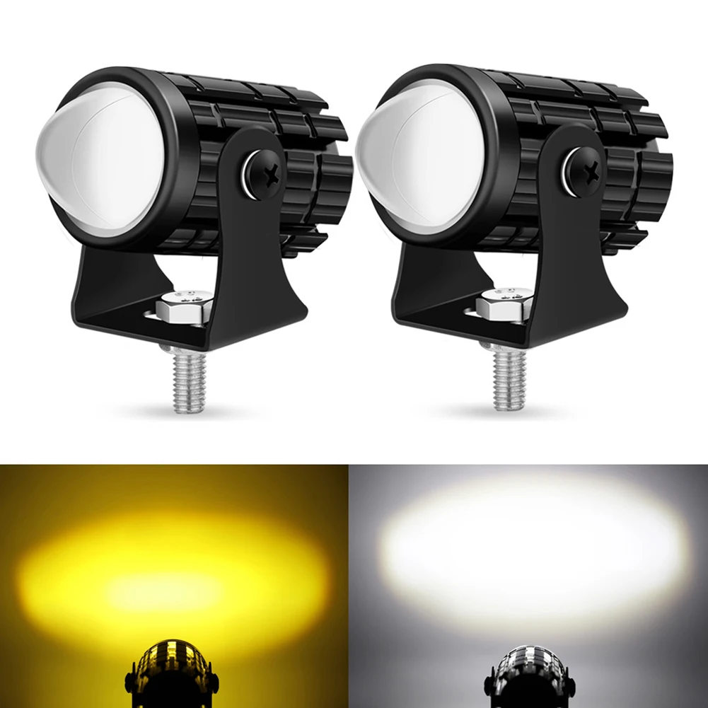 

Super Bright Motorcycle LED Explorers Headlight Projector Fisheye Lens LED Moto Fog Auxiliary Motorcycle Headlight Spotlights