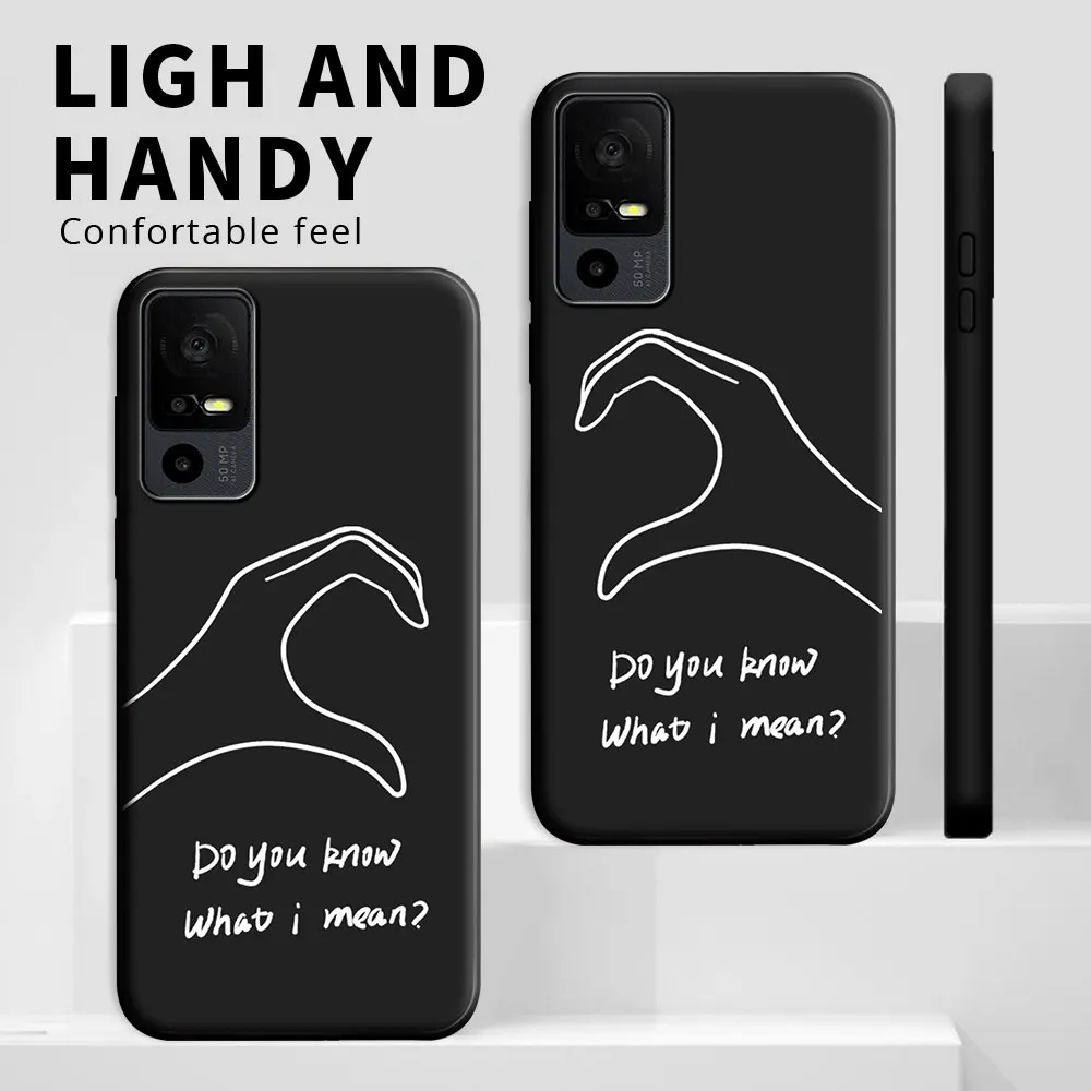 Чехол для телефона TCL 40 SE 40XL / T T608DL Силиконовый противоударный чехол мягкий из ТПУ