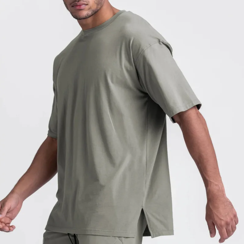 

100% Cotton Brand Sports Print Short Sleeve T-shirt Men's half sleeve Summer Casual Oversized T-shirt Men's shirt