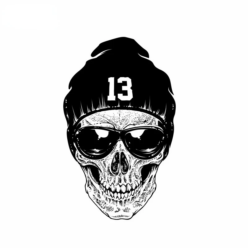 

Pvc Sugar Skull Decal Accessory Personality Car Sticker