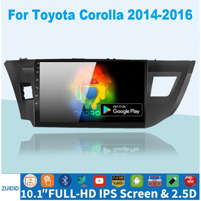 Автомагнитола 2DIN на Android 10 0 4 Гб + 64 ГБ DSP мультимедийный видеоплеер для Toyota Corolla Ralink