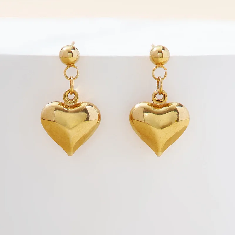 

Korean fashion niche design light luxury elegant love earrings for women titanium 925 sliver jewelry