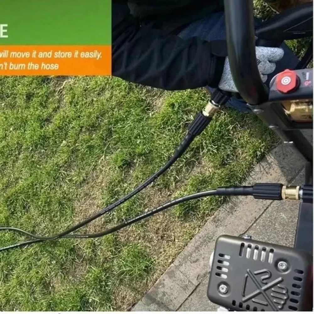 Черный шланг для мойки высокого давления 5800PSI удлинитель шланга используется