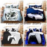 white gamepad bedding sets 3d printing kids duvet cover set no sheet bedclothes single double size game bed lines home textiles