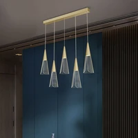 deyidn nordic minimalist staircase light butterfly shape long acrylic dimmable chandelier duplex living room dining room light