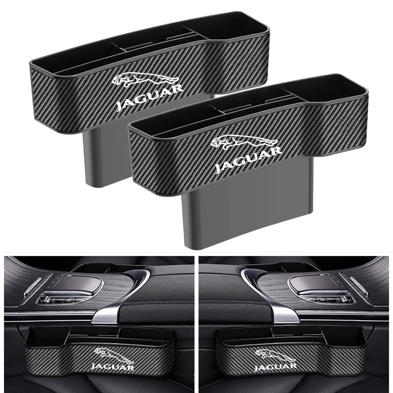 

High Capacity Leather Organizer Car Front Seat Gap Storage Boxes For Jaguar X-TYPE F-TYPE S-TYPE Svr XE XF XJ XK XJR XFR XJS XJL