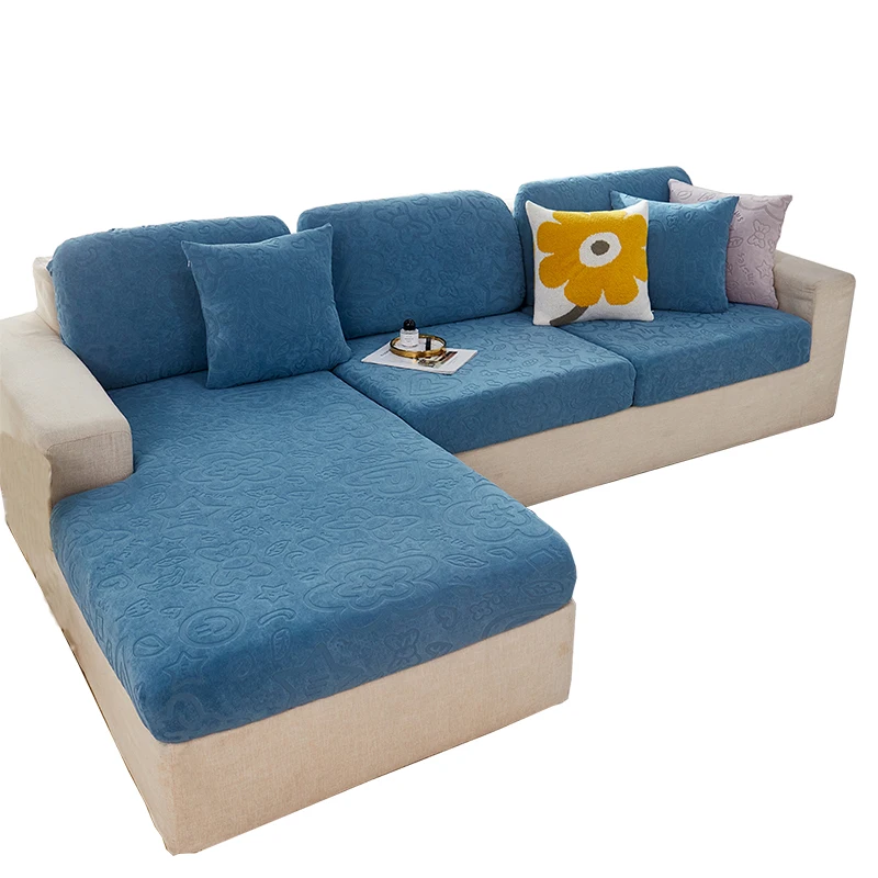 Elastic Sofa Cushion Cover For Livingroom Kids Pets Furniture Chair Protector Stretch Washable Removable Slipcover 1/2/3/4 Seats |