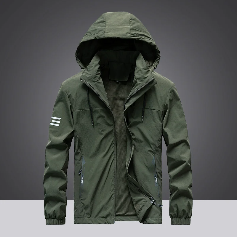 

New Men's Softshell Jacket Autumn Spring Streetwear Tactical Bomber Windbreaker Jackets Men Hooded Hip-hop Pilot Windproof Coats