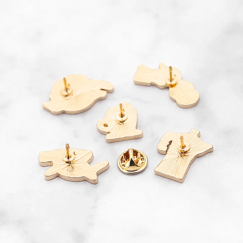 Креативный значок в виде акулы кота мороженого чайника сумки одежды лацкана с