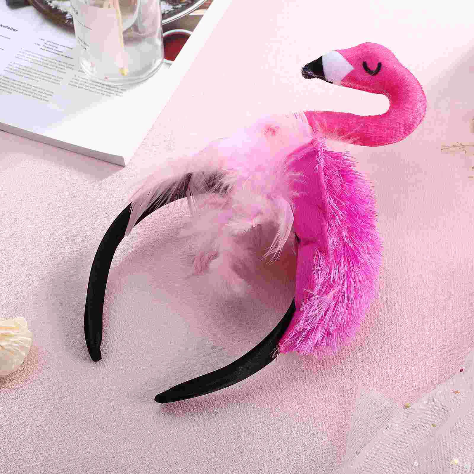 

Flamingo Headband Women Girl Ladies Cute Holiday Flamingo Hair Band Cosplay Photography Prop Party Headdress Hair Accessories