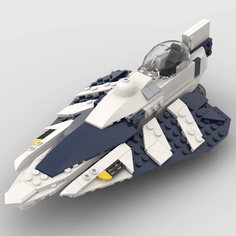 277 деталей MOC Plo Koon S Starfighter: Альтернативная сборка, модель звездолета для строительства, архитектурные конструкторы, подарки на фестиваль, игрушки, кирпичики (art.: 3920db6d2db3d) - 3920db6d2db3d