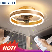 fan lamp light luxury home integrated nordic modern creative ceiling small bedroom restaurant remote control invisible fan