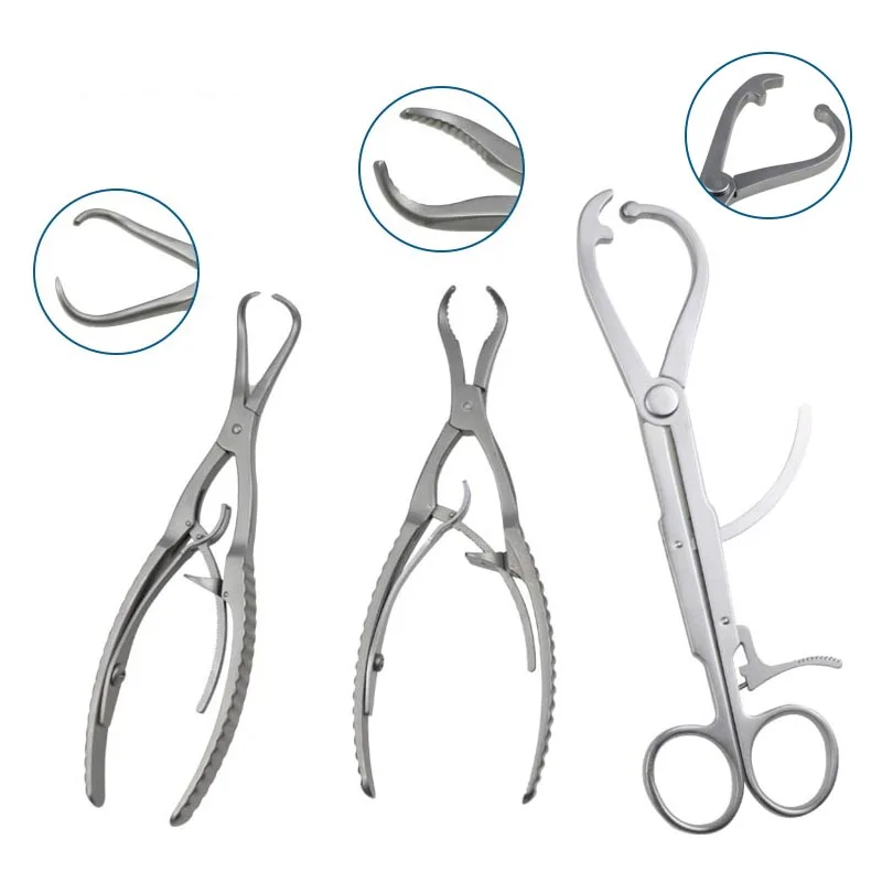 Stainless Steel Bone Holding Forceps Self-locking Plate Holding Forceps Orthopedic Veterinary Surgery Instrument Autoclavable