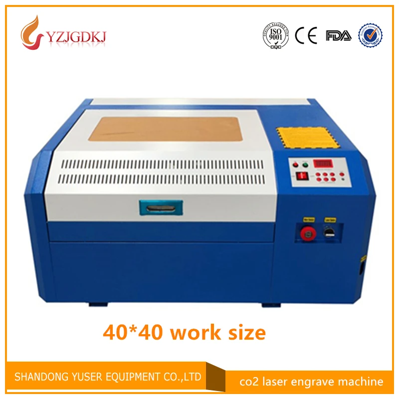 

50w Free shipping 4040 co2 laser engraving machine diy mini laser cutting machine cutting plywood Coreldraw support