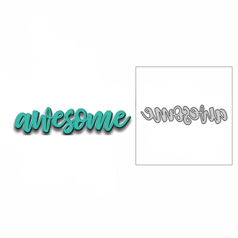 

New 2022 A Group Of English Words Metal Cutting Dies For DIY Scrapbooking and Card Making Embossing Craft Decorative No Stamps