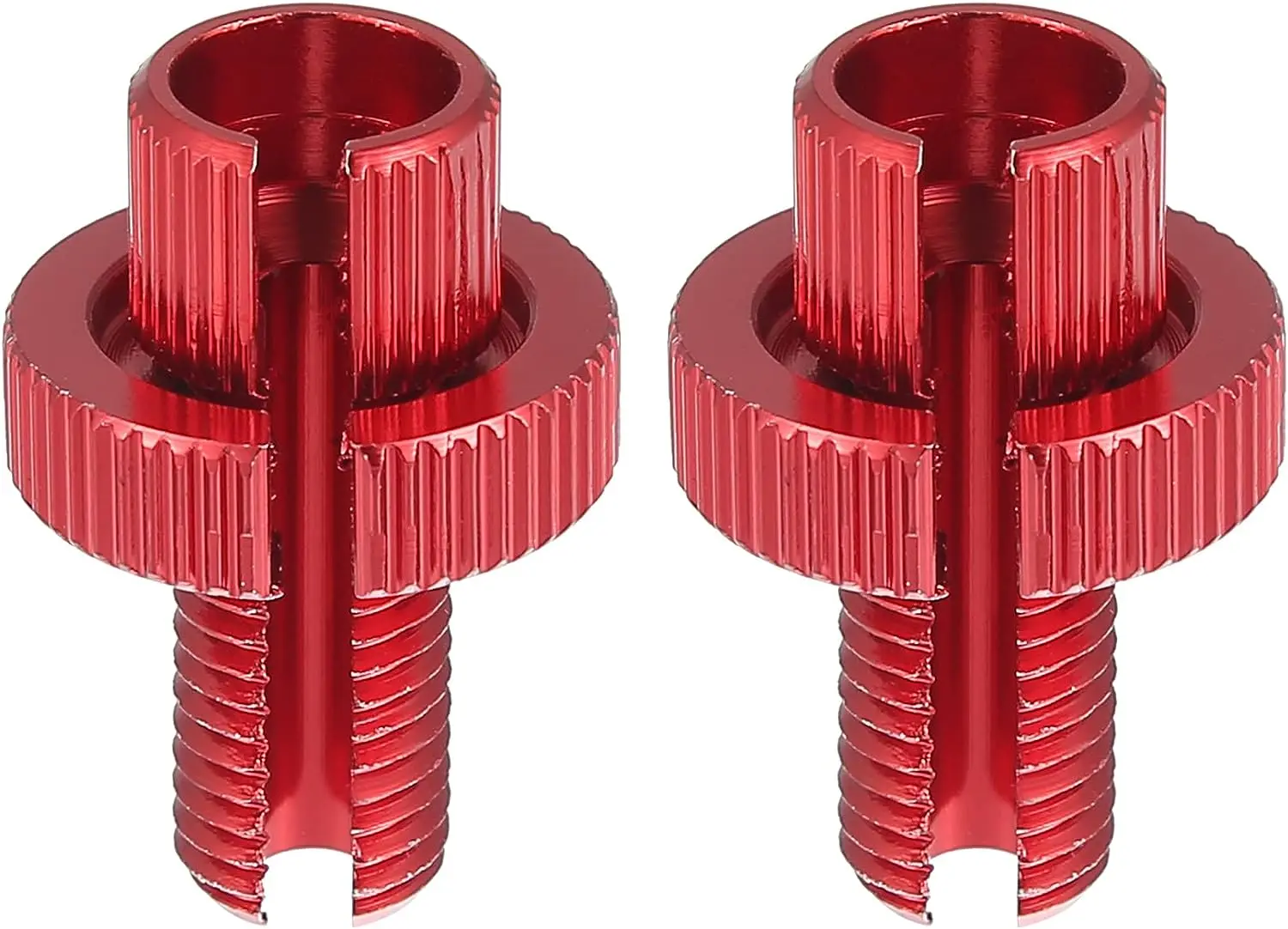 

2pcs 10mm Brake Clutch Levers Cable Wire Adjuster Screw Bolt M10x1.25 Aluminum Alloy for Motorcycle ATV UTV Bike Red