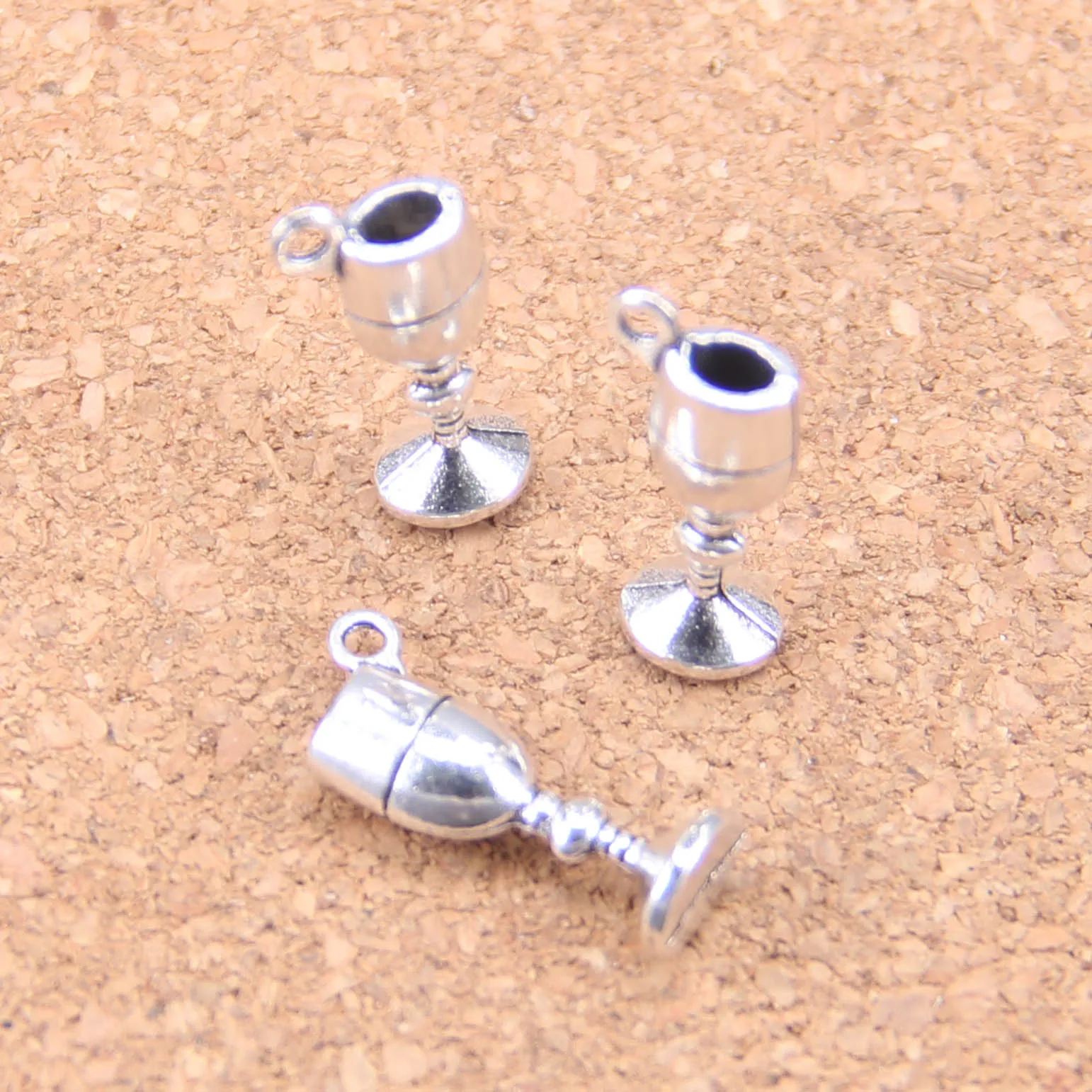 

96 шт. Подвески винный бокал 20x7x5 мм фотоэлемент, ВИНТАЖНАЯ фотография, DIY для браслета ожерелья