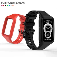 katychoi silicone strap for honor band 6 5 4 pro running 3e band watch bracelet watchband wristband
