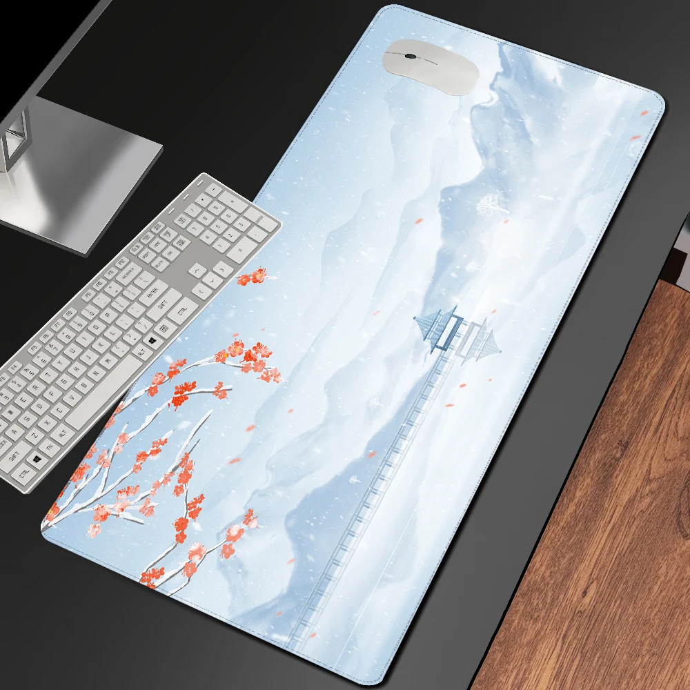 

Playmat Office Carpet Mouse Pad White Laptop Gamer Office Accessories Deskmat Gaming Mat Large Mousepad Gamer 90x40 Mouse Mats