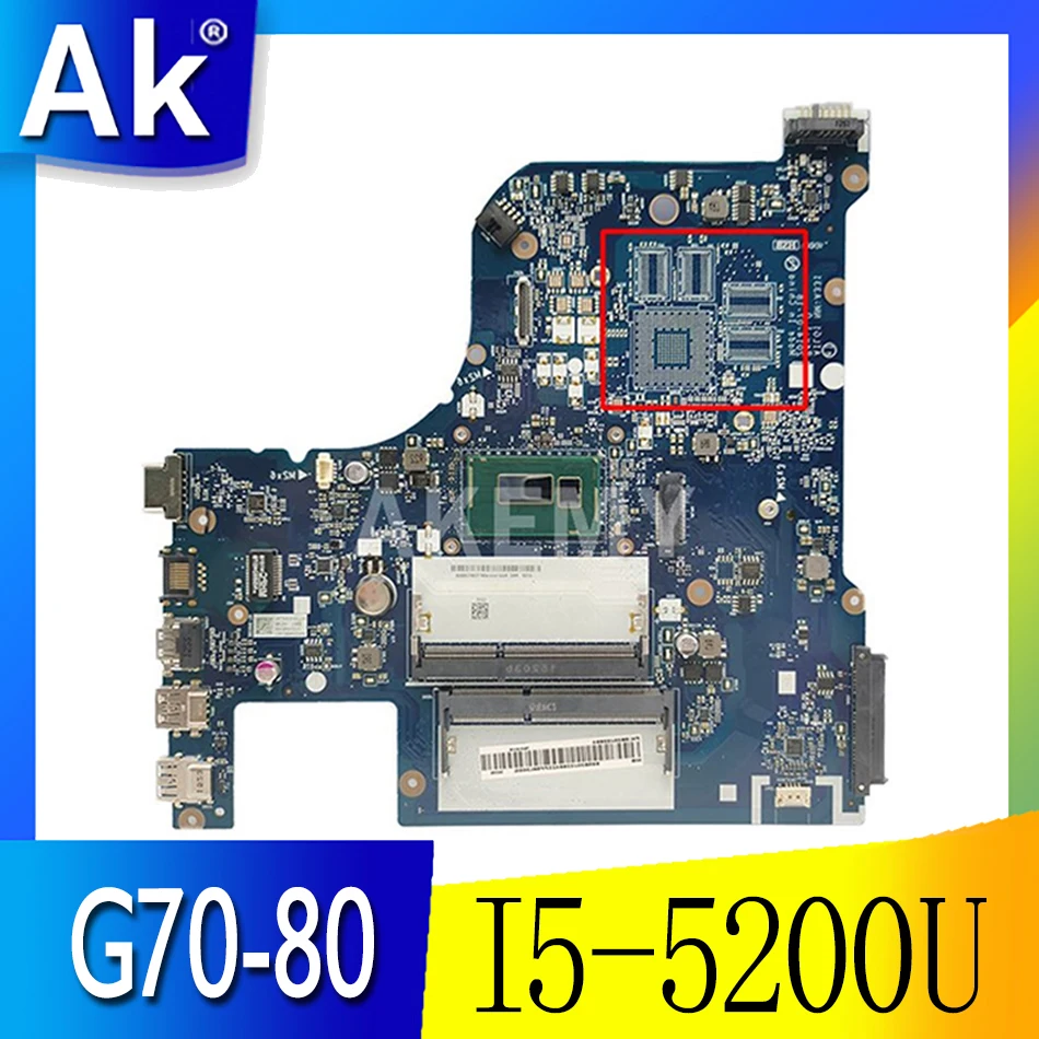 

NM-A331 Laptop motherboard for Lenovo G70-80 original mainboard I5-5200U