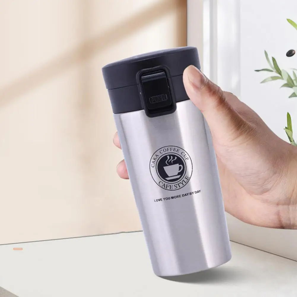 

Vacuum Flask Safe Food Grade Portable Iced Coffee Tumbler Cup Daily Use