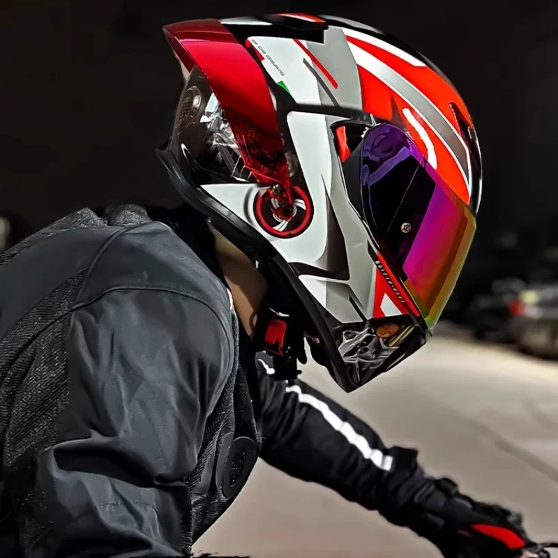 Мотоциклетный шлем розового цвета закрытый для женщин черный с сертификацией DOT