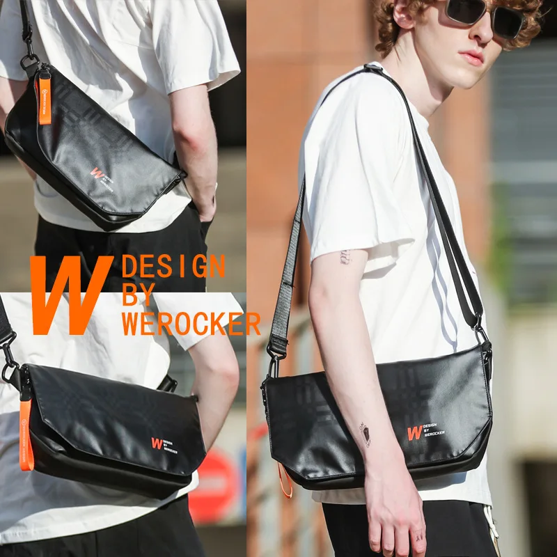 Luxury Brand Men Crossbody Menssenger Bags Business Casual Handbag Male Spliter Leather Shoulder Bag Large Capacity 2023 Trend