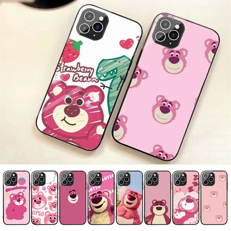 

Disney Toy Story Lotso Phone Case For Iphone 7 8 Plus X Xr Xs 11 12 13 Se2020 Mini 14 Pro Max Tempered Glass Fundas