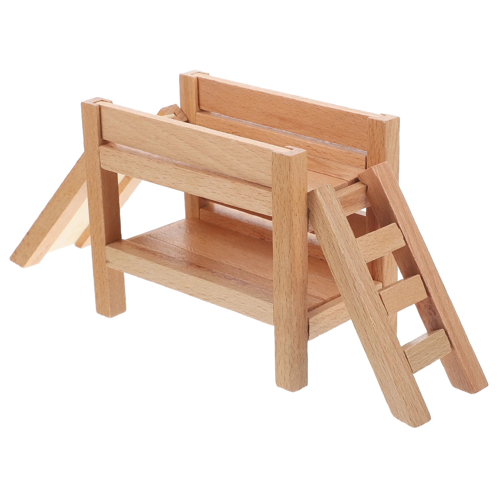 

DIY Bunk Bed Model Wooden DIY Bunk Bed Adornment Wood DIY Furniture Plaything