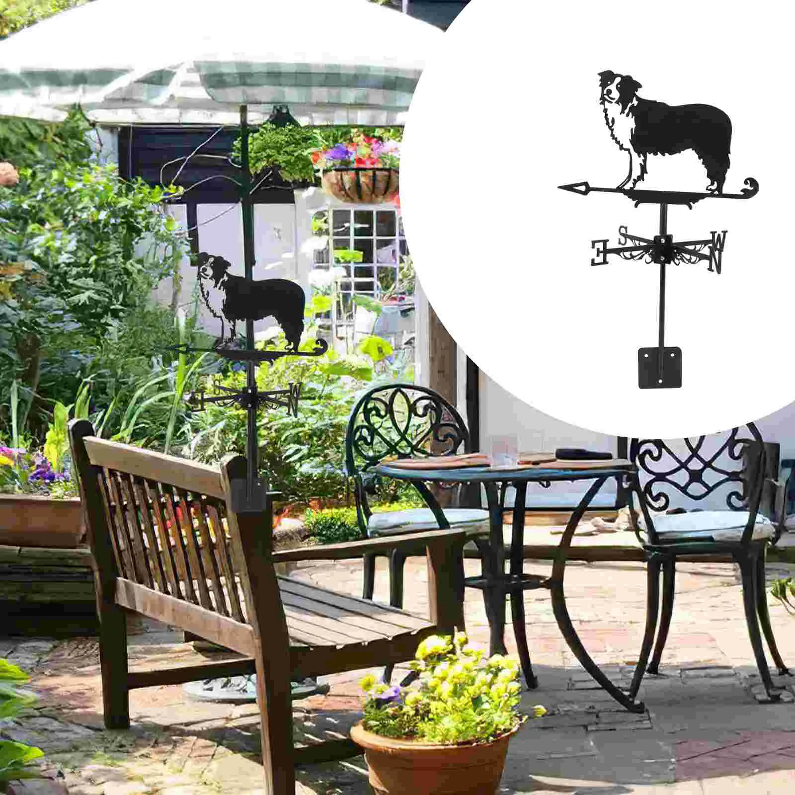 Флюгер Декоративная погода Самолет Двор Крыша Залезные лопасти для указателя