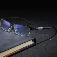 2022 anti blue light blocking rimless square reading reading glasses women men anti fatigue presbyopia anti fatigue glasses