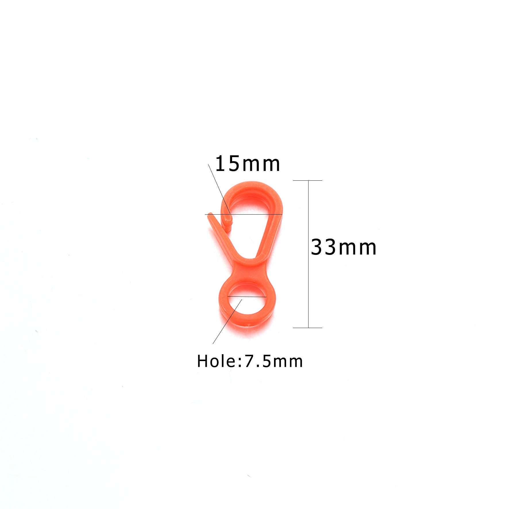 10 Упаковок 15*33 Мм Красочные Пластиковые Крючки С Застежкой-лобстером Концевые