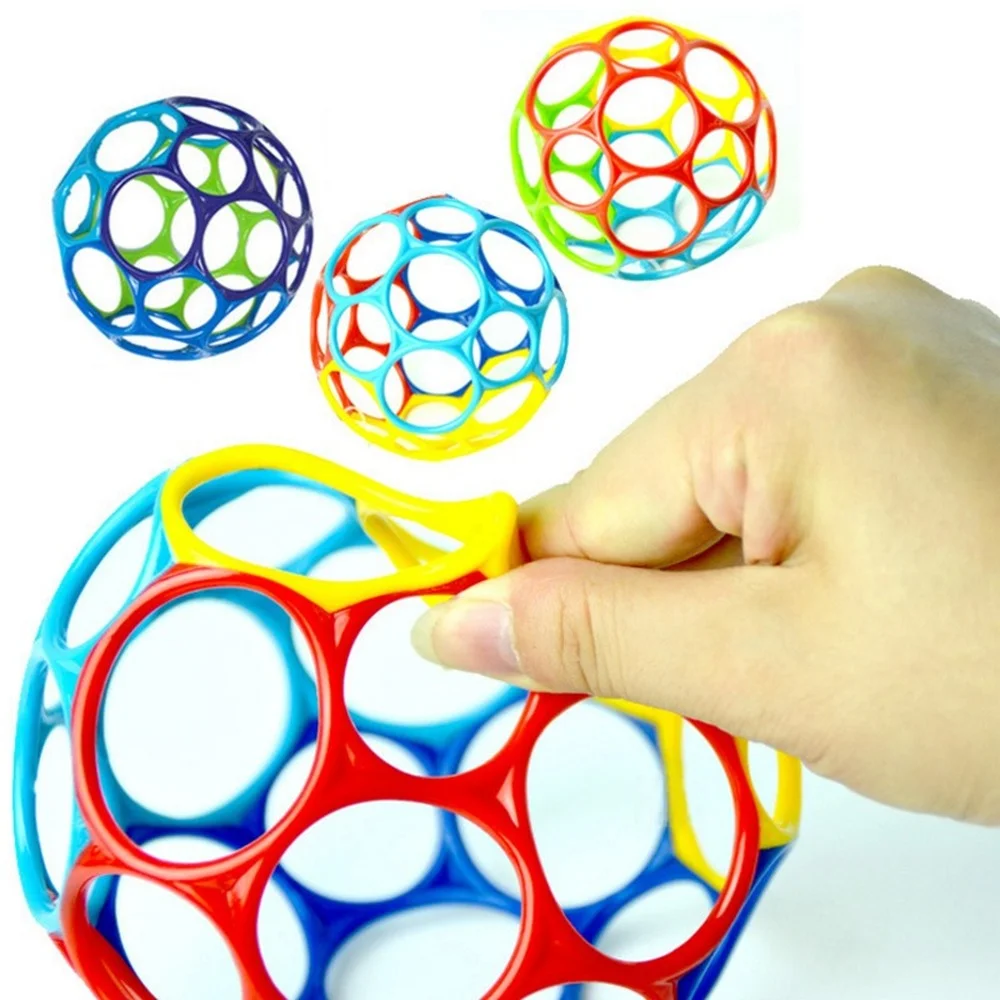 

Baby Rattles Soft Hand Bell Grasping Hole Ball Game Newborn Teether Toys Developing Intelligence Educational Toys for Kids