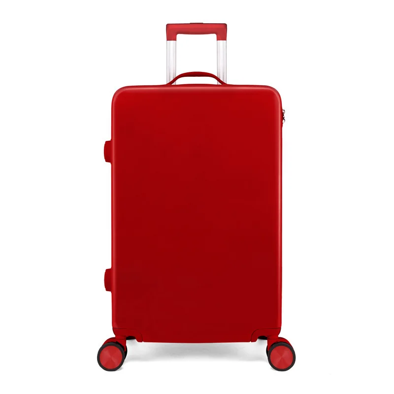 New Design Candy Color 20/24 Inches ABS Material Girls Spinner Smart Case TravelRolling Sweet Style Luggage Travel Suitcase