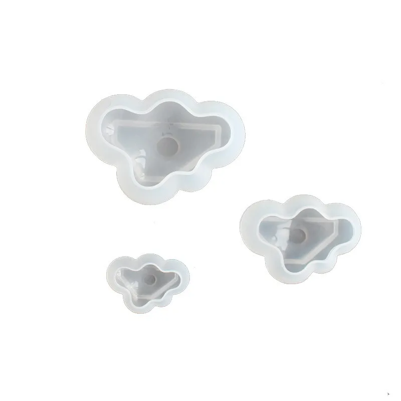 

3pcs 3D Cloud Shape Chocolate Silicone Mold Mousse Fondant Ice Cube Pudding Candy Soap Candle Molds Baking Cake Decoration Tool