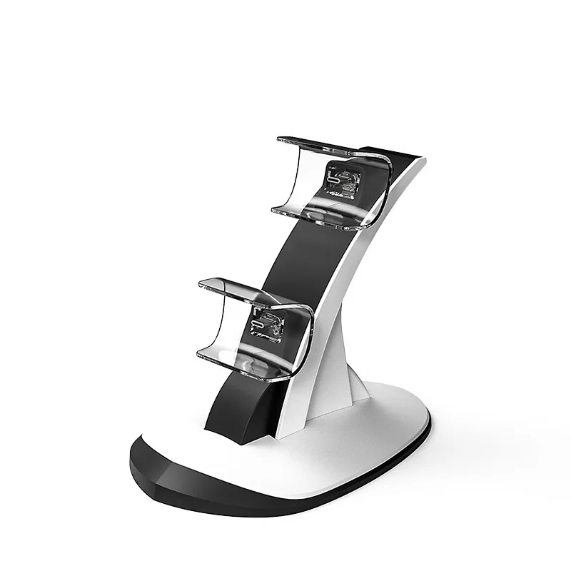 

5V 1A Game Controller Handle Dual Charger Dock For Sony PS5 DualSense Wireless Charging Power Cradle Desktop Stand Station