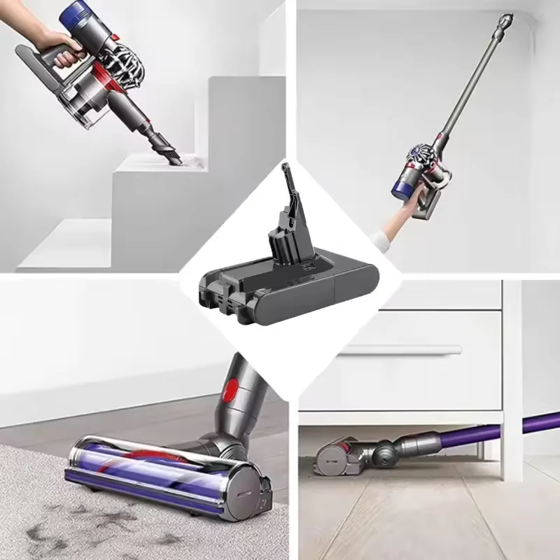 Фото Новая сменная батарея 21.6V 12800mAh для Dyson V8 Absolute, беспроводного ручного пылесоса Dyson V8 №2