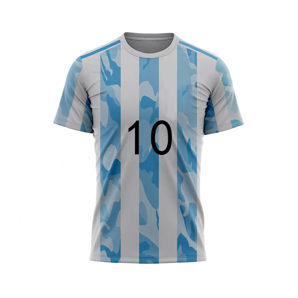 

2022 летняя новая футболка национальной команды Аргентины № 10 Униформа команды Месси Кубок Америки взрослые и детские футболки могут быть из...