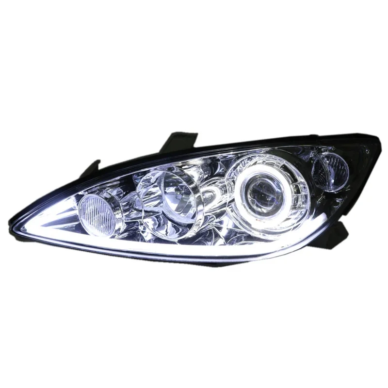 Фото Кастомизированные светодиодные фары Full LED для Toyota Camry 2002-2006 с биксеноновыми линзами и дневными ходовыми огнями (DRL) №3