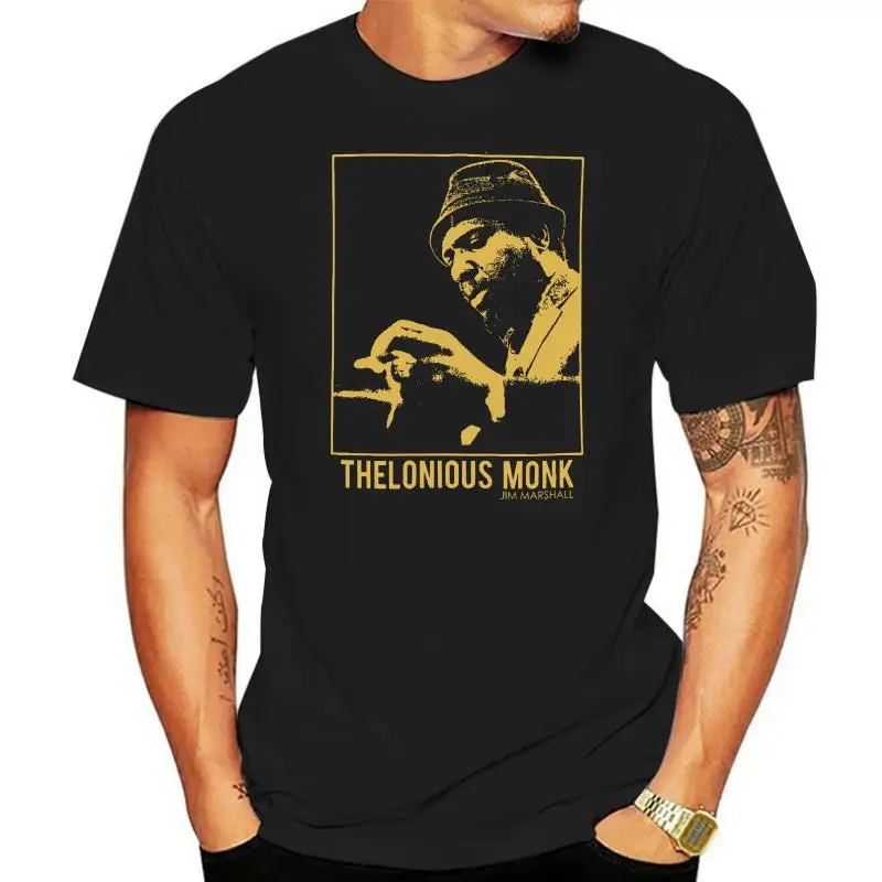 

Thelonious Monk Mens Portrait Vintage T Shirt Crimson
