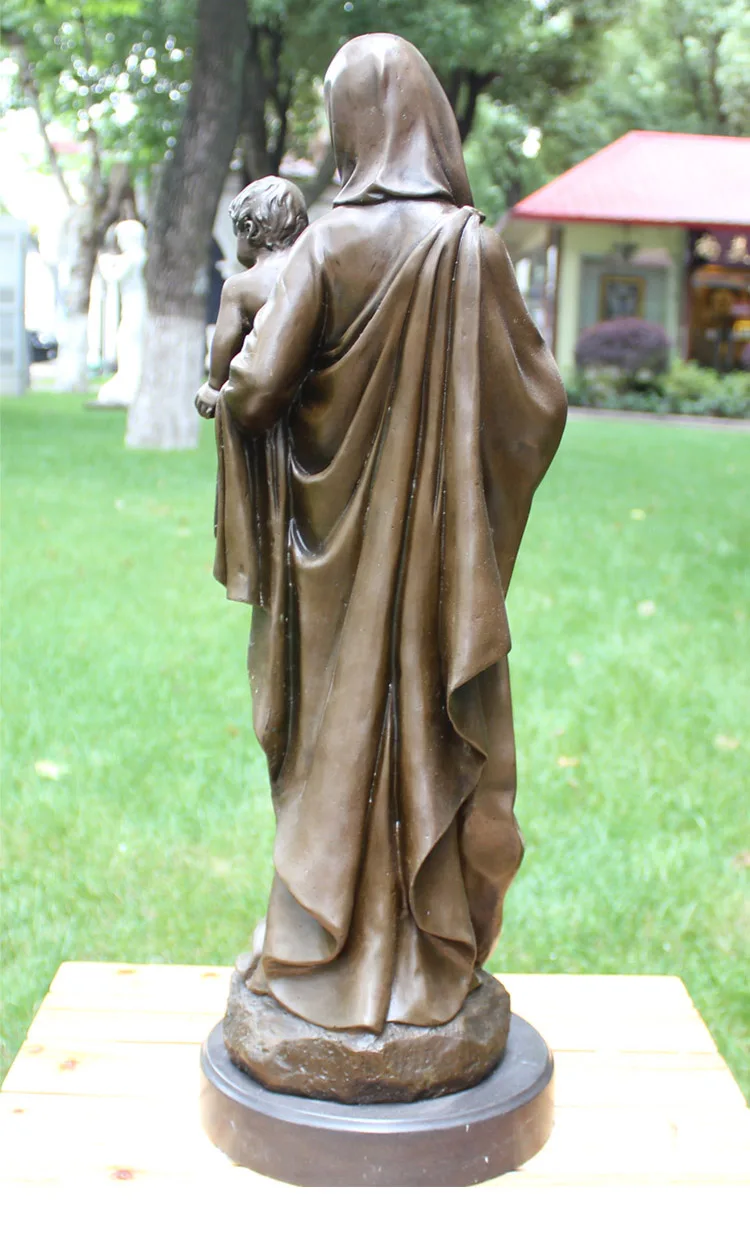 Большой 58 см огромный --христианство католицизм Мадонна с ребенком Иисус Христос