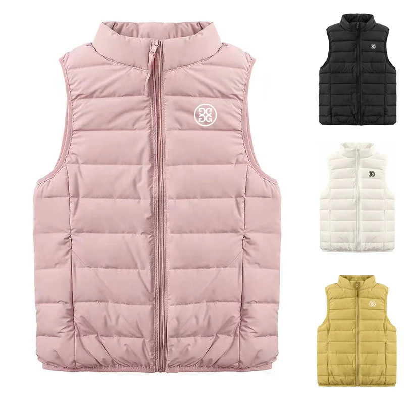 

Winter Women's Golf Down Vest Light Portable Jacket Sports Warm Slim Versatile Windproof Jacket